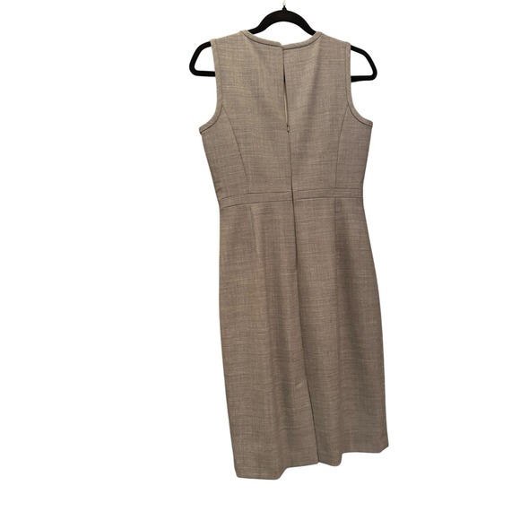 Brooks Brothers Gray Pencil Business Stripped-Lining Wool Blend Dress Sz 2 - Picture 2 of 15